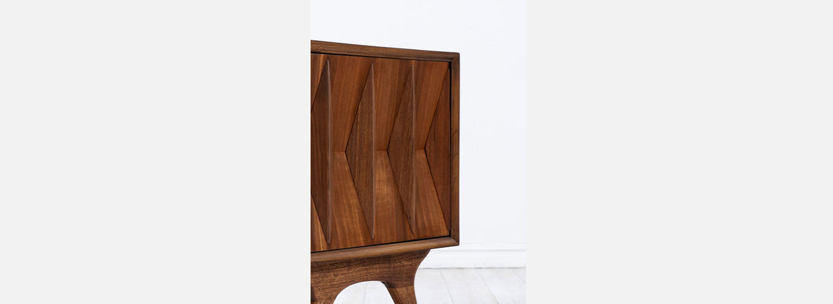 Albert Parvin Diamond Door Night Stands for American of Martinsville