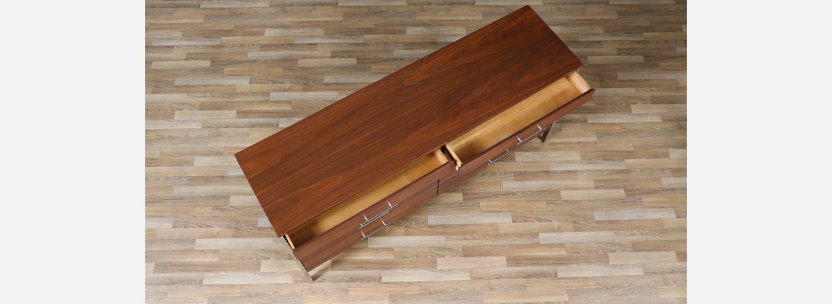 Paul McCobb "Linear Group" Dresser w/ Steel Accents for Calvin Furniture