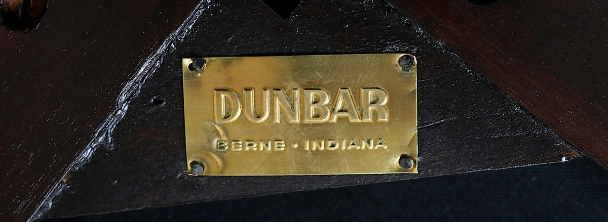Edward J. Wormley Cognac Leather Slipper Chairs for Dunbar