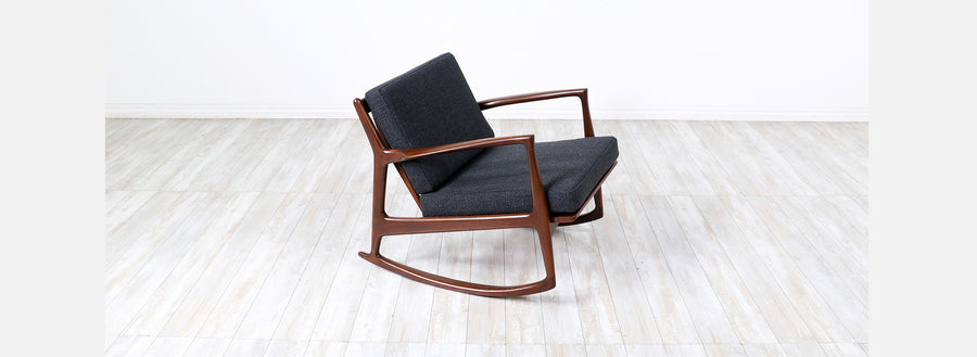 Ib Kofod Larsen Sculpted Rocking Chair by Selig