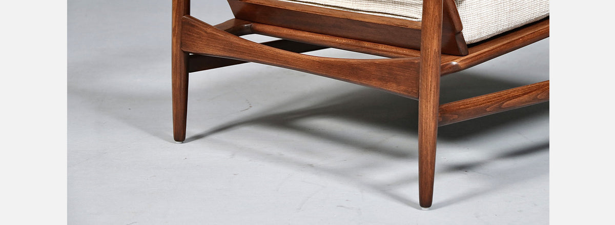 Pair of Ib Kofod Larsen “Spear” Lounge Chairs for Selig