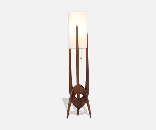 John Keal Sculptural Trident Table Lamp for Modeline of California