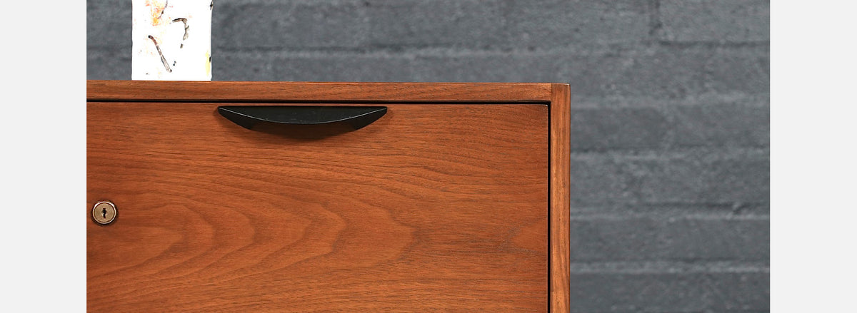Jens Risom Walnut Filing Cabinet
