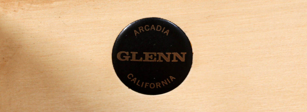 Glenn of California Tambour-Door Credenza with Black Formica Top