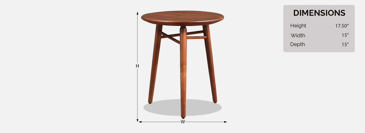 Kipp Stewart Tri-Leg Side Table for Winchendon Furniture Co.