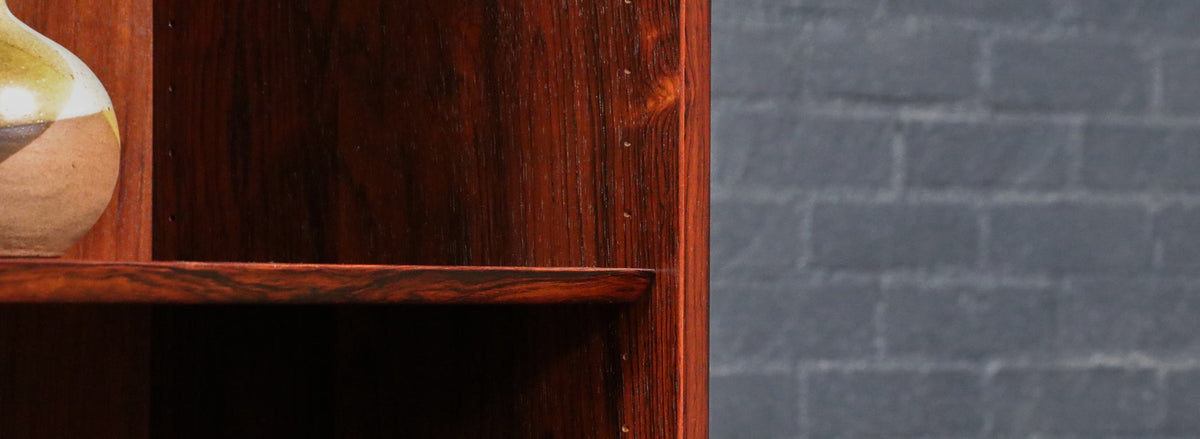 Danish Modern Brazilian Rosewood Bookshelf by Carlo Jensen