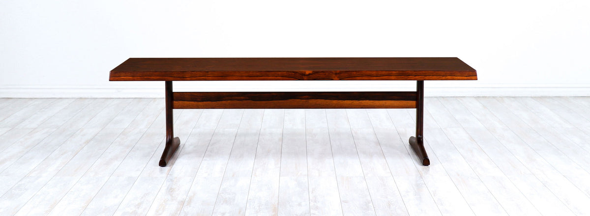 Danish Modern Rosewood Coffee Table by Dansk Design