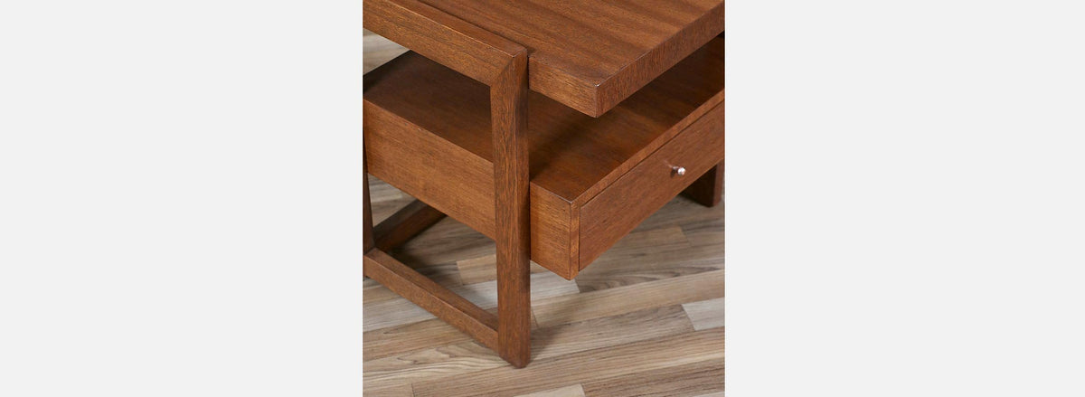 California Modern Two-Tier Night Stand by Paul Laszlo