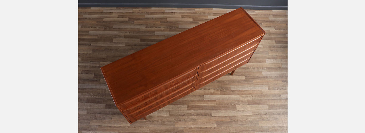 Mid-Century Danish Modern 8-Drawer Teak Dresser