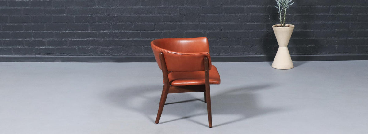 Nanna Ditzel ND-83 Cognac Leather Chair for Søren Willadsen