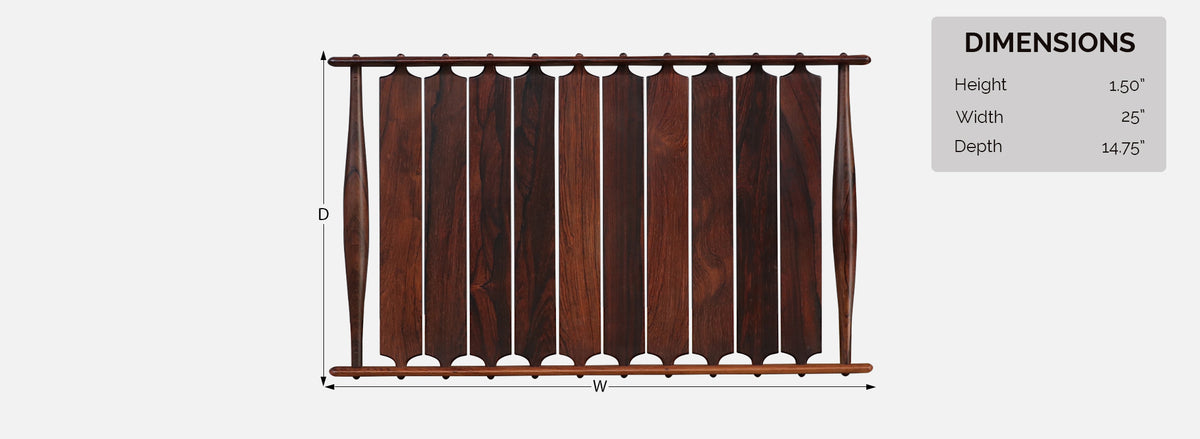 Jens Quistgaard "Rare Woods" Rosewood Serving Tray for Dansk