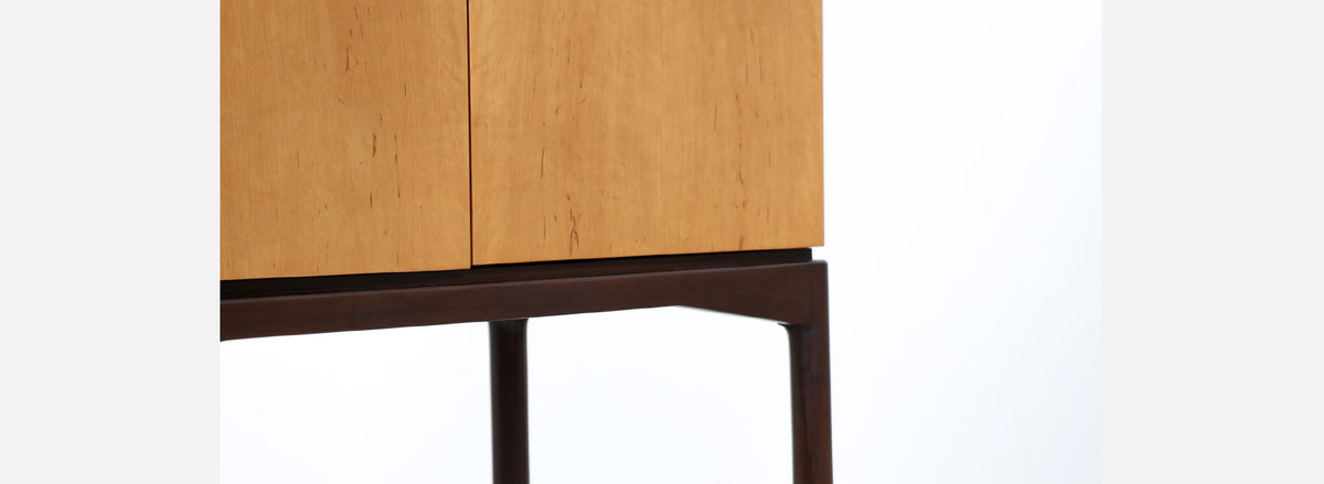 Mid-Century Modern Swedish Two-Tone Cabinet by Ferd Lundquist