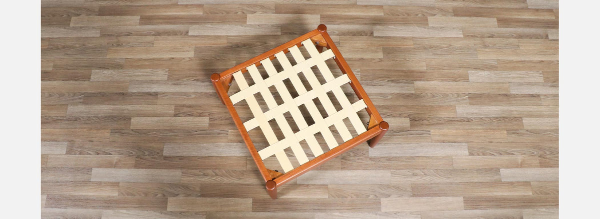 Swedish Modern Teak Stool by Folke Ohlsson for Dux