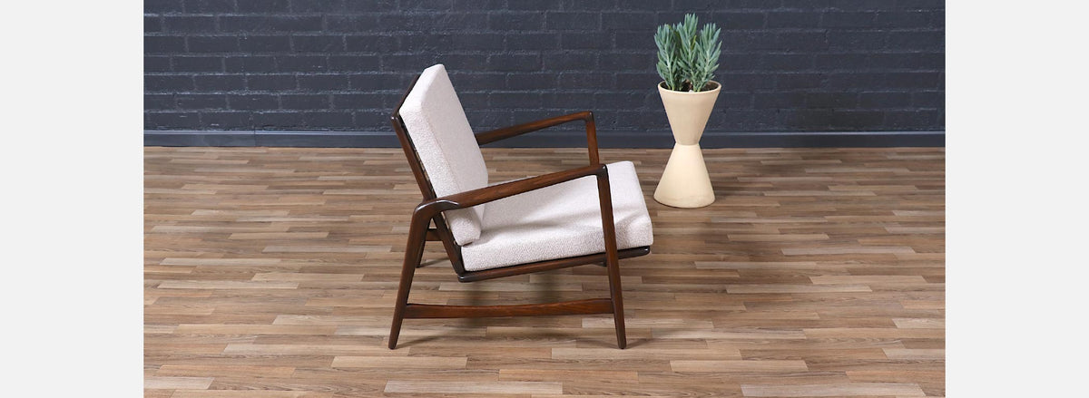 Danish Modern Reclining Lounge Chair by Ib Kofod-Larsen