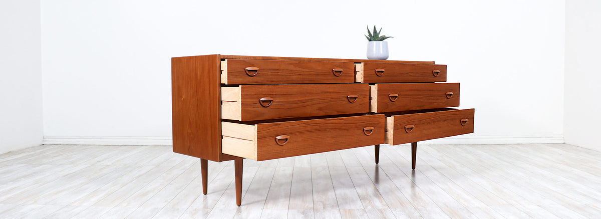 Danish Modern Teak Dresser by Kai Kristiansen