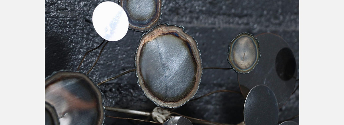 Vintage Californian Modern "Raindrop" Chrome Sculpture by Curtis Jere