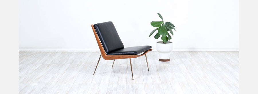 Peter Hvidt & Orla Mølgaard-Nielsen "Boomerang" Lounge Chair for France & Son