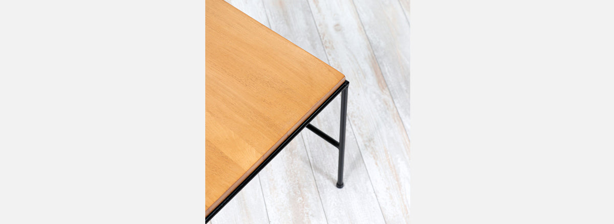 Paul McCobb "Planner Group" Maple Side Table with Iron Base for Winchendon Furniture