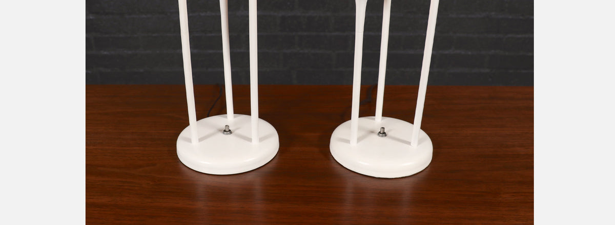 Mid-Century 3-Tier Orb Table Lamps by Lightolier