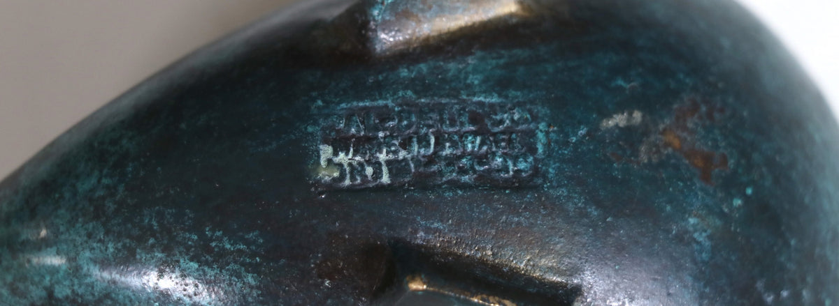 Maurice Ascalon Bronze Whale Ashtray for Pal-Bell
