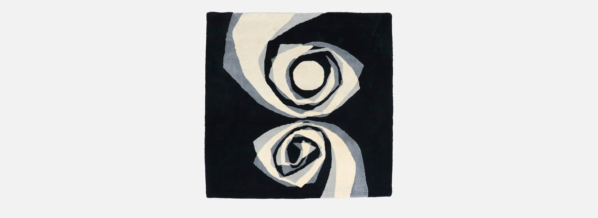 Post Modern "Sunhooks" Abstract Wool Tapestry Wall Art