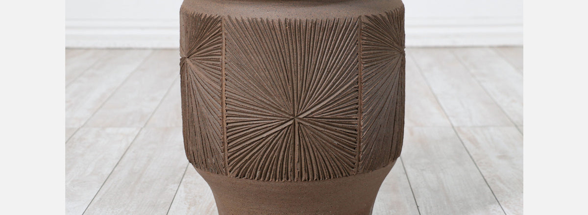 Robert Maxwell "Starburst" Ceramic Stoneware Planter for Earthgender