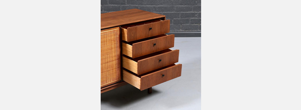 Jack Cartwright Credenza w/ Cane Doors for Founders
