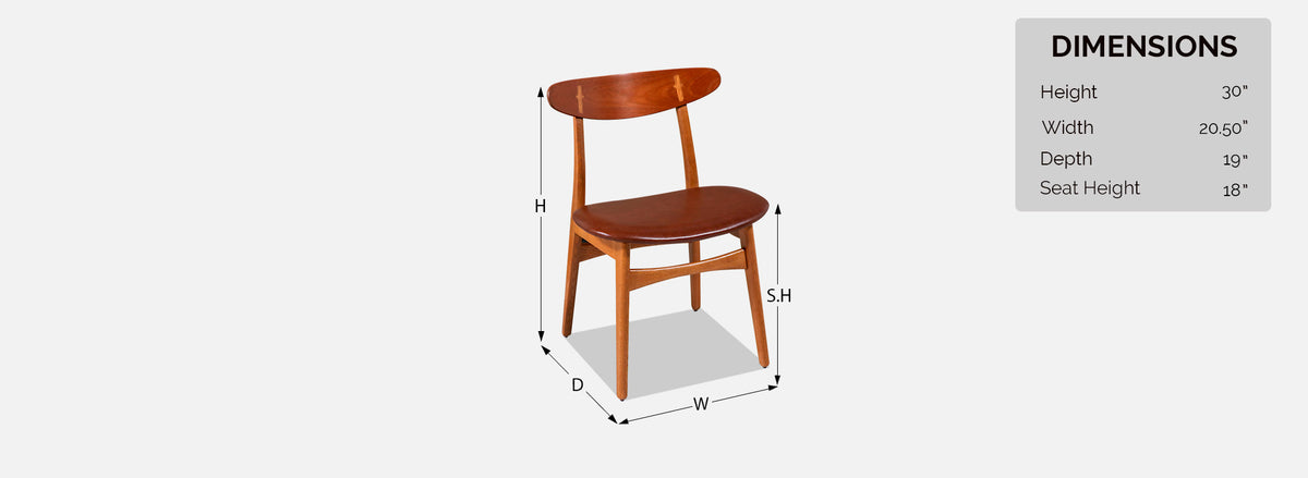 Hans Wegner CH-30 Oak & Leather Chair Carl Hansen & Son
