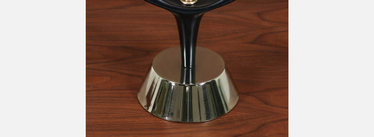 Mid-Century Modernist Sculpted Brass Table Lamps by Rembrandt Lamp Co