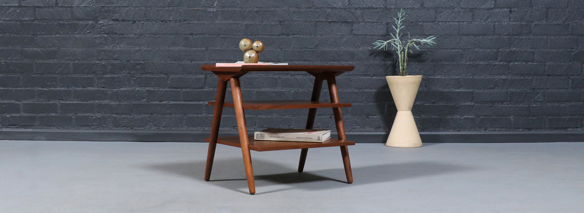 Merton L. Gershun Pyramid Tier Side Table for American of Martinsville