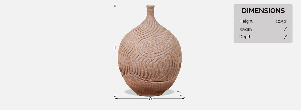 Mid-Century Modern Ceramic Stoneware Vase