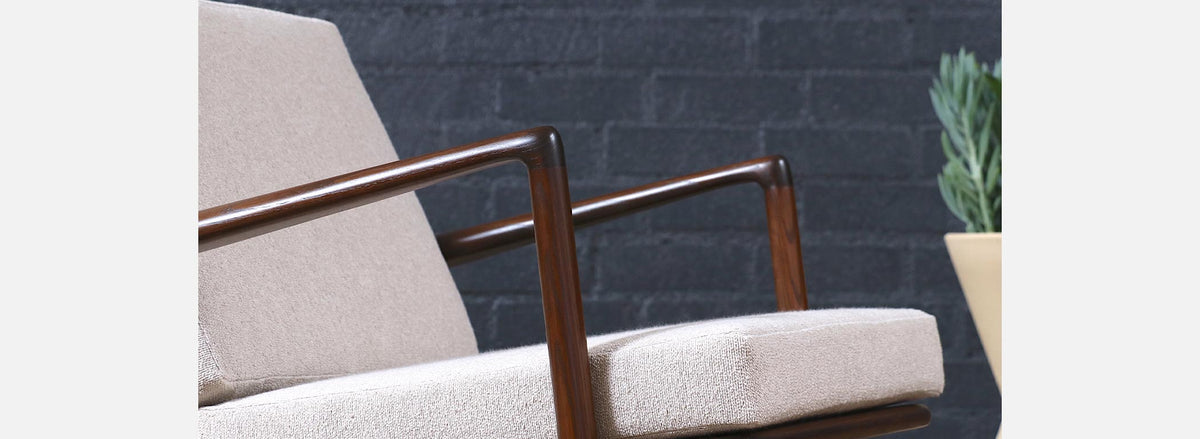 Danish Modern Reclining Lounge Chair by Ib Kofod-Larsen
