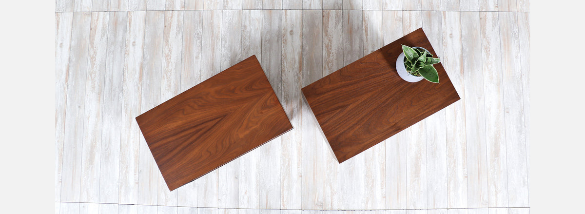 Mid-Century Modern Walnut Night Stands by Stanley Furniture