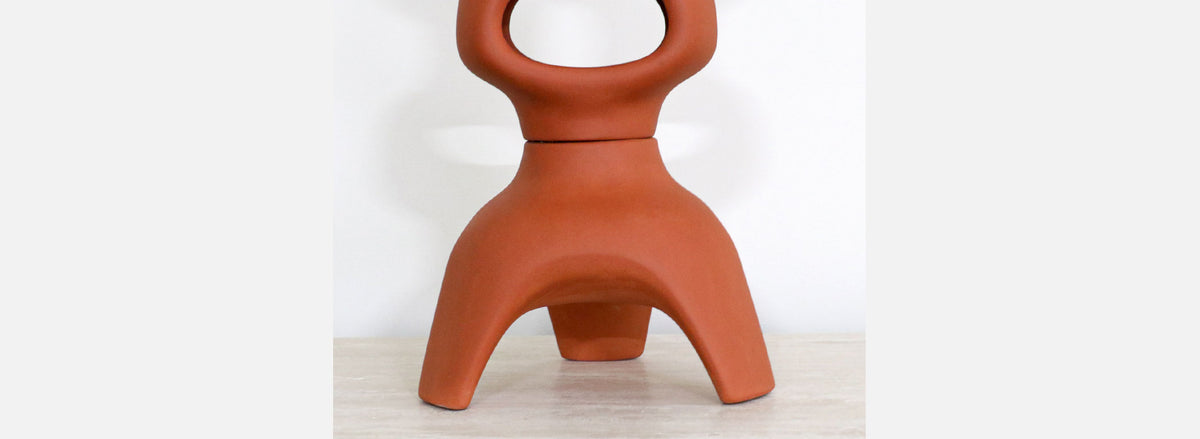 Malcolm Leland Terracotta Ceramic Floor Lantern for Architectural Pottery