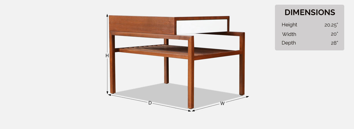 California Modern Slatted Walnut Side Tables by John Keal