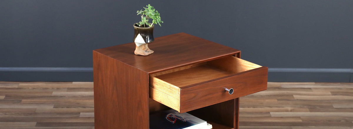 Richard Thompson Walnut Night Stand for Glenn of California