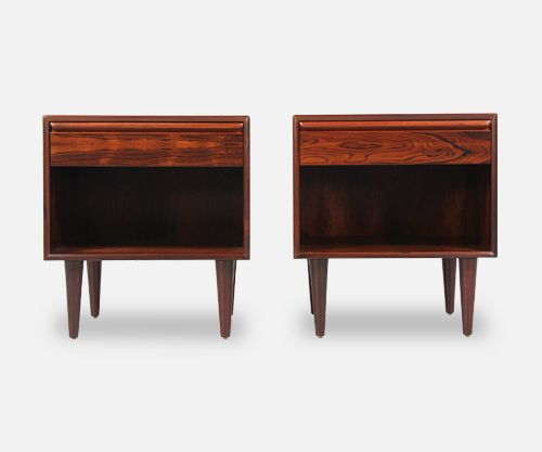 Mid-Century Norwegian Rosewood Night Stands by Westnofa