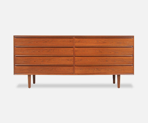 Norwegian Modern 8-Drawer Teak Dresser by Westnofa-2