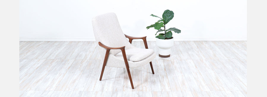Rolf Rastad & Adolf Relling "Kornett " Teak Lounge Chair for Møre Lenestolfabrikk
