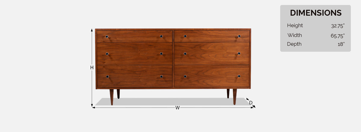 Mid-Century Modern Dresser by Milo Baughman for Glenn of California