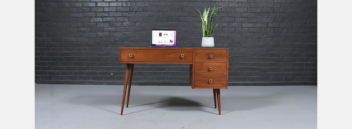 Greta M. Grossman Walnut Writing Desk for Glenn of California