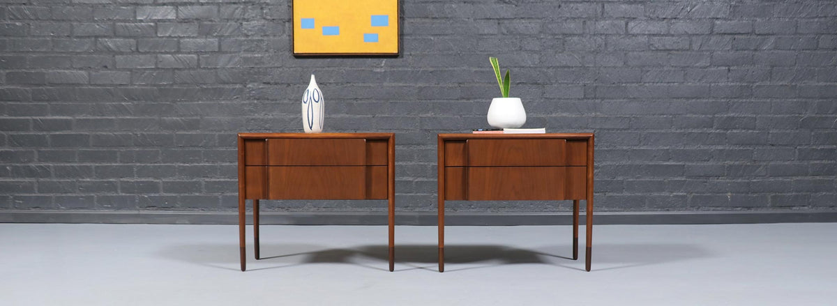 Mid-Century Modern "Parallel" Night Stands by Barney Flagg for Drexel