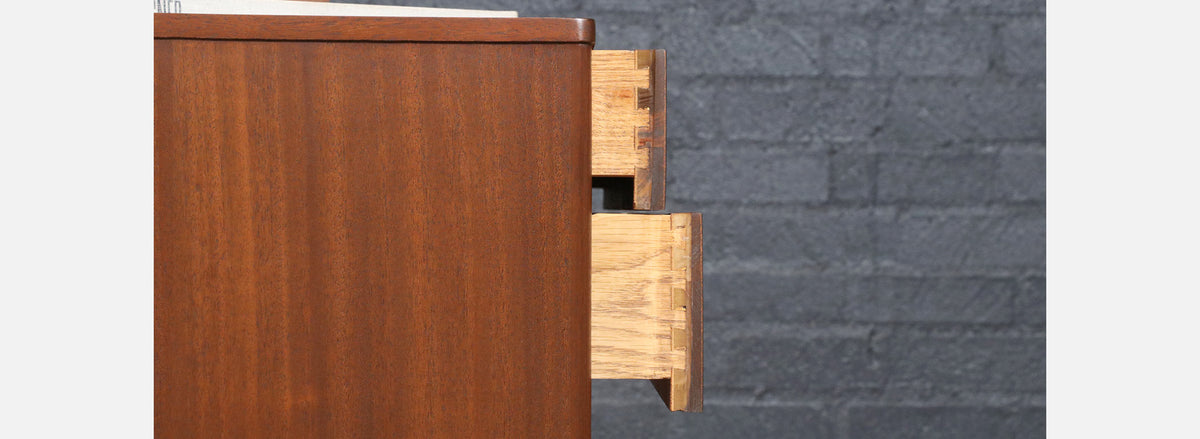 Edward J. Wormley Mahogany 5-Drawers Dresser for Dunbar