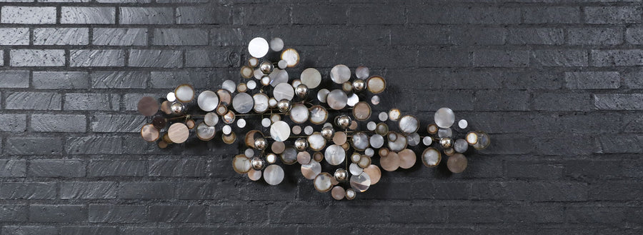 Large Californian Modern "Raindrop" Chrome Sculpture by Curtis Jere