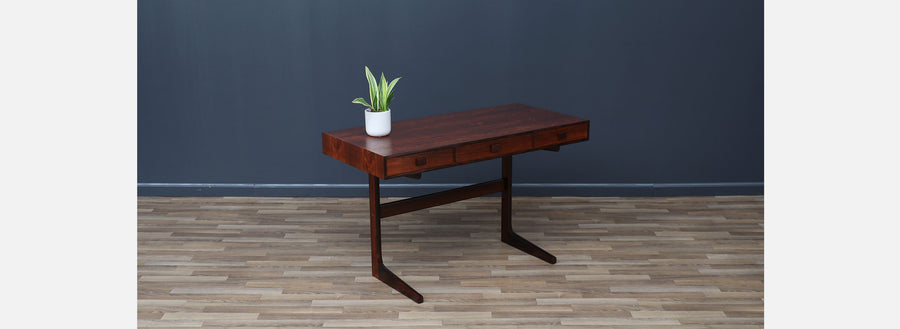 Danish Cantilever Floating Rosewood Desk by Georg Petersens