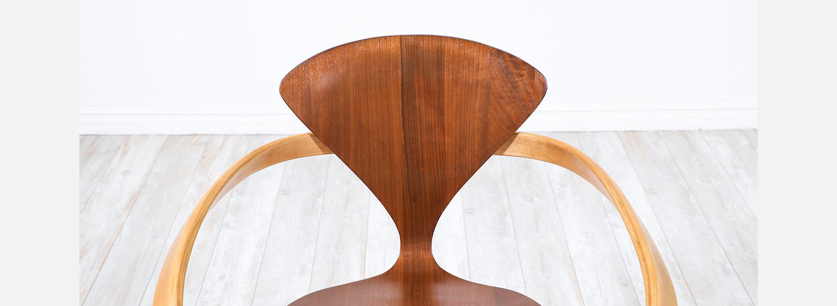 Mid-Century Modern Norman Cherner "Pretzel" Armchair for Plycraft