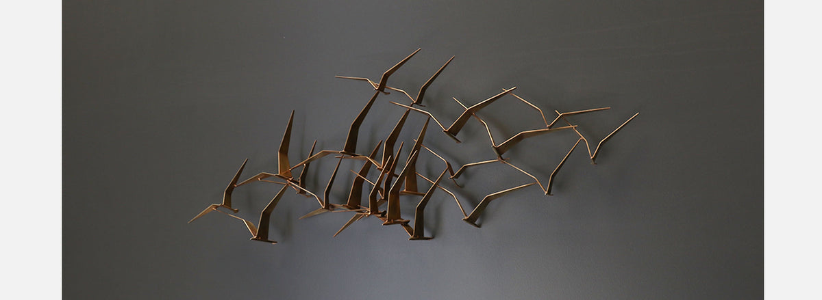 Vintage Curtis Jere "Sea Gulls" Brass Sculpture for Artisan Housev