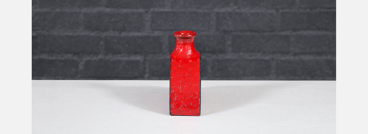 Aldo Londi Lava Glazed Ceramic Pottery Vase for Bitossi / Raymor