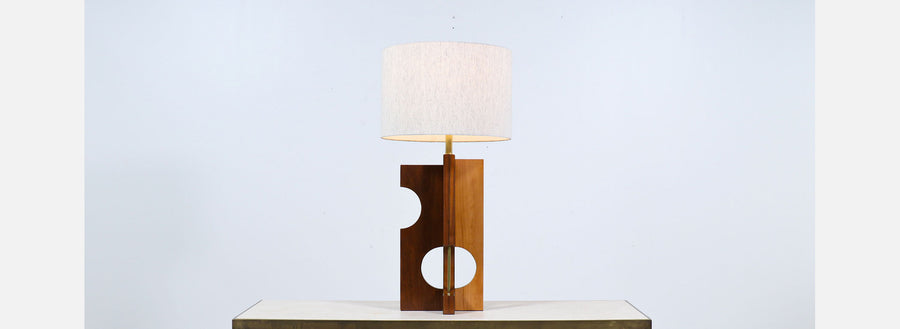 Mid-Century Modern Geometric Form Table Lamp