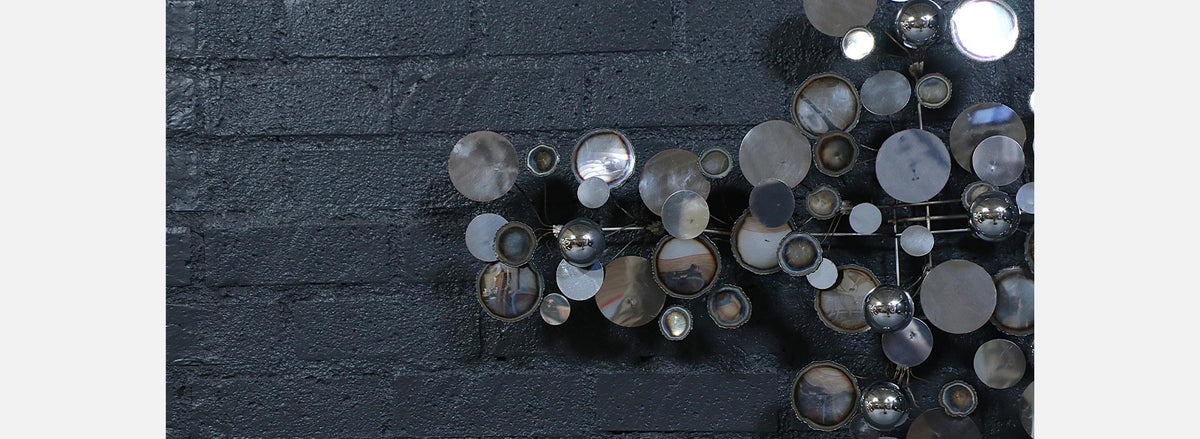 Vintage Californian Modern "Raindrop" Chrome Sculpture by Curtis Jere